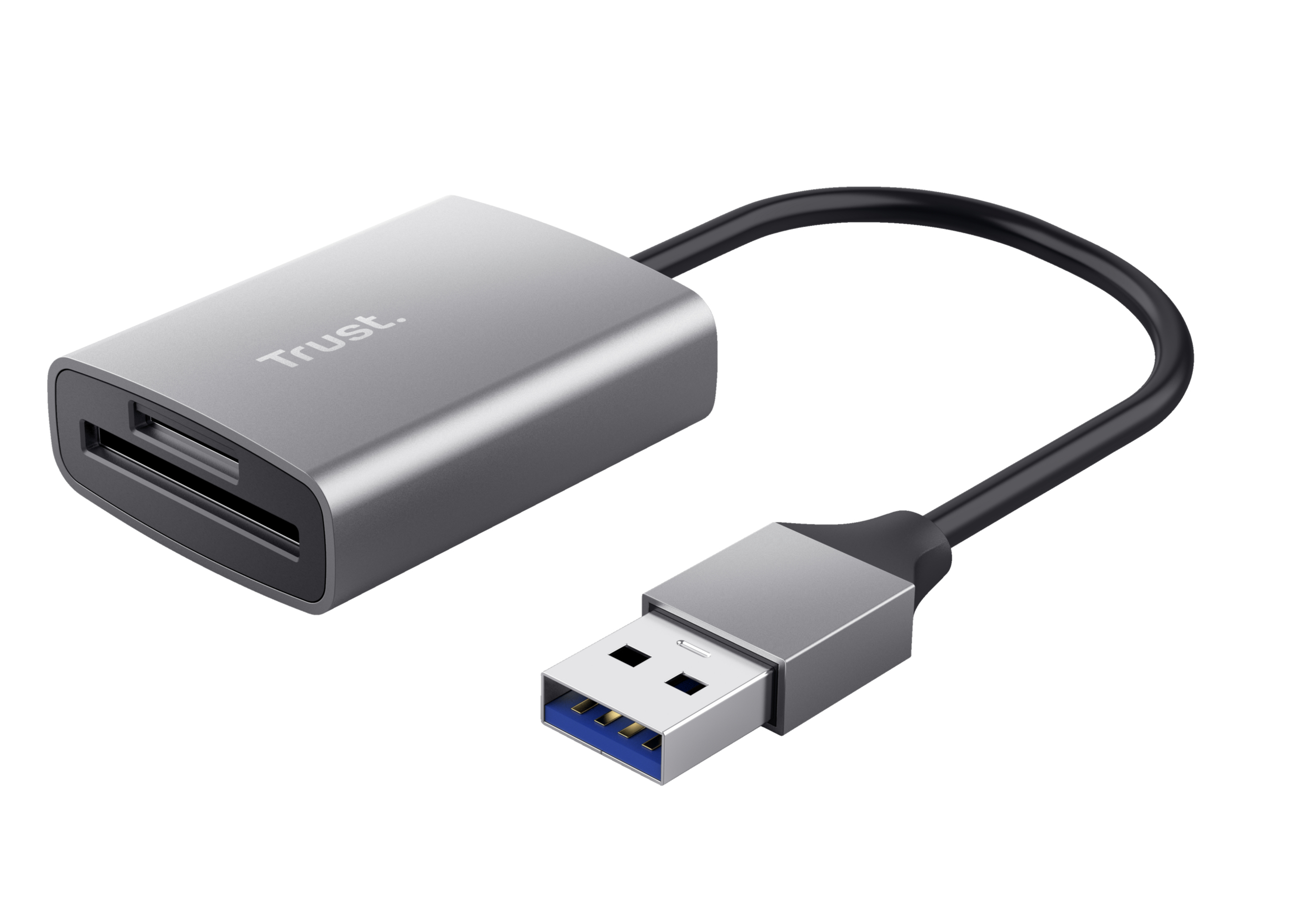 Trust Dalyx USB-A kortalesari fyrir SD og microSD kort
