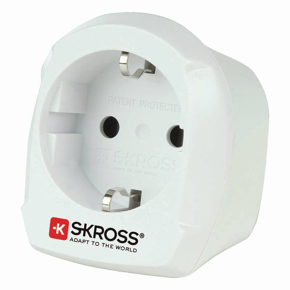 Skross EU í UK breytikló, hvít
