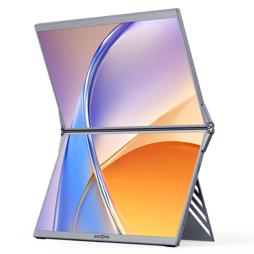15.6 inch FHD Dual Screen Portable Monitor - Grey