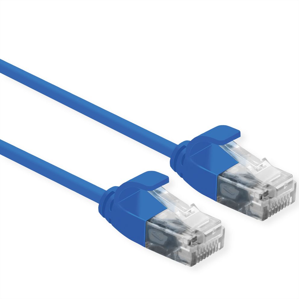 Netsnúra Cat6A RJ45-RJ45 DataCenter Blár 1.5 m