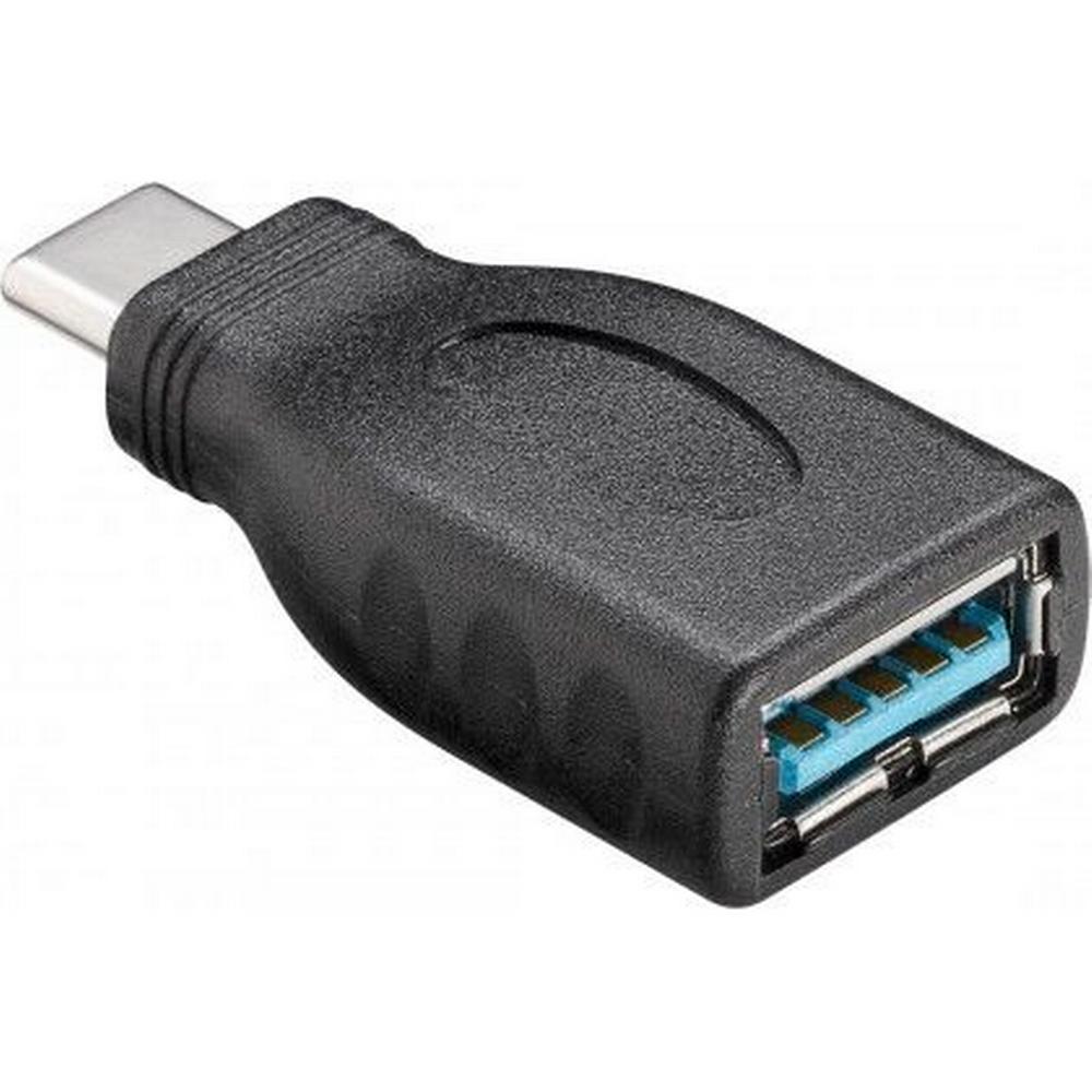USB-A í USB-C 2.0 Nano breytistykki, svart
