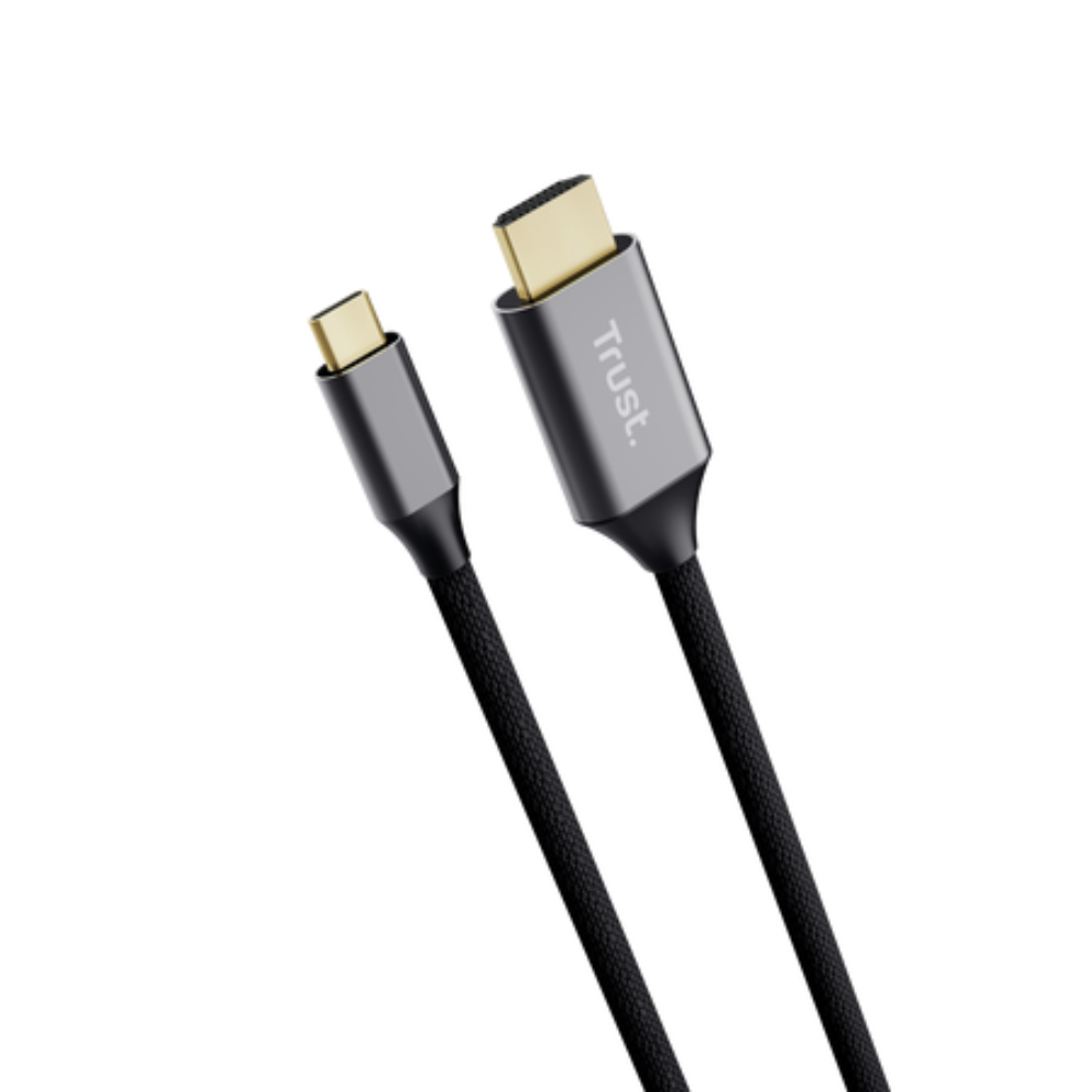 Trust Calyx USB-C í HDMI kapall, hann/hann, 1,8 metrar