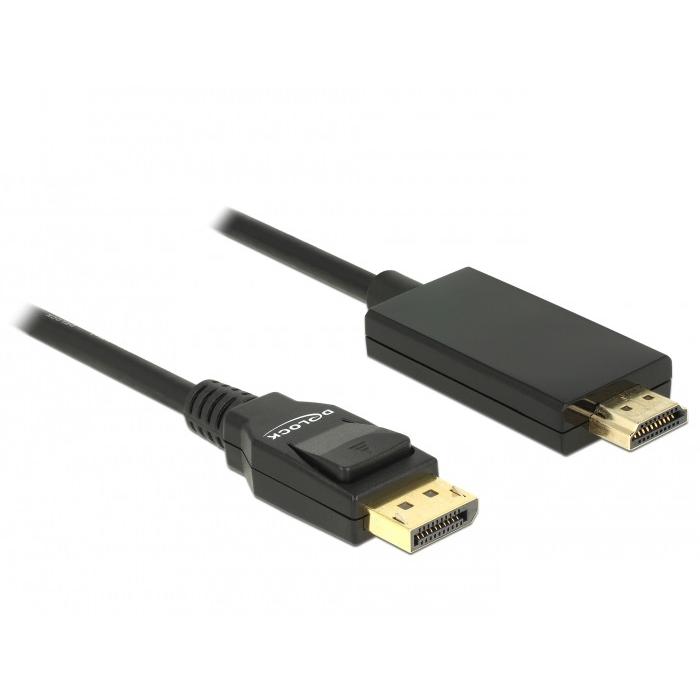 Displayport 1.2 í HDMI, 4k kapall, 3m