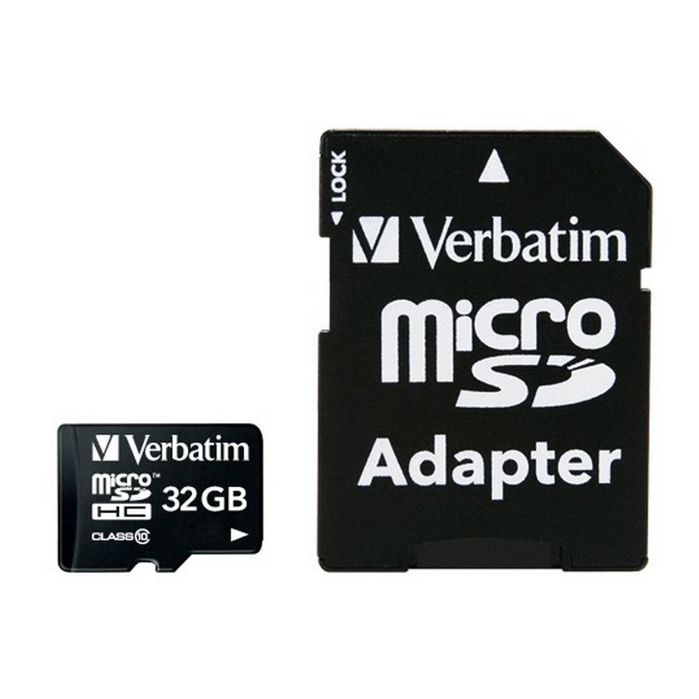 Verbatim MicroSD 32GB class 10 minniskort m/SD-breytistykki