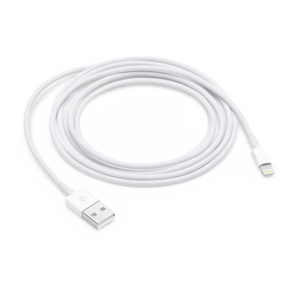 Apple USB-A í Lightning kapall, 2 metrar, hvítur