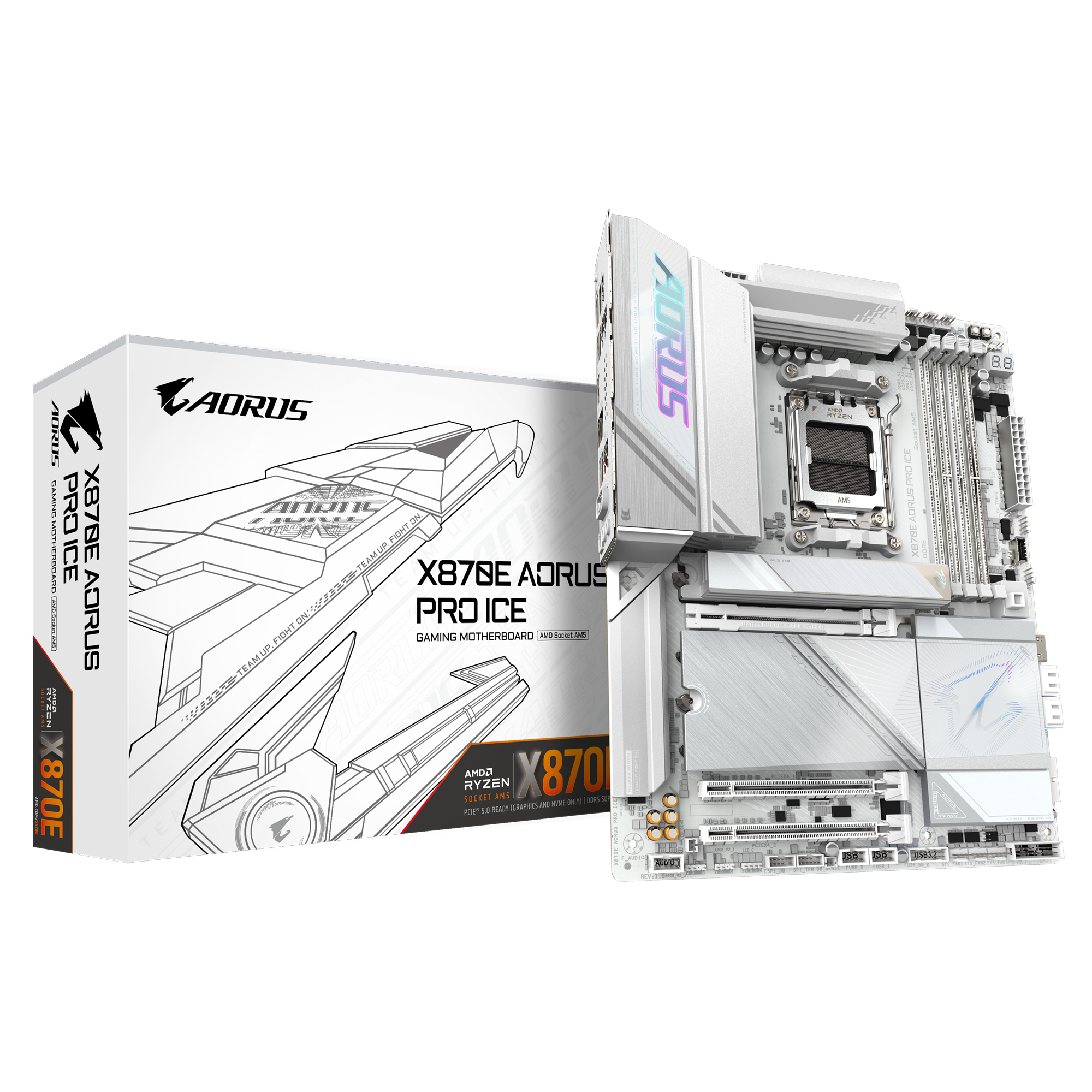 Gigabyte X870E AORUS PRO ICE móðurborð
