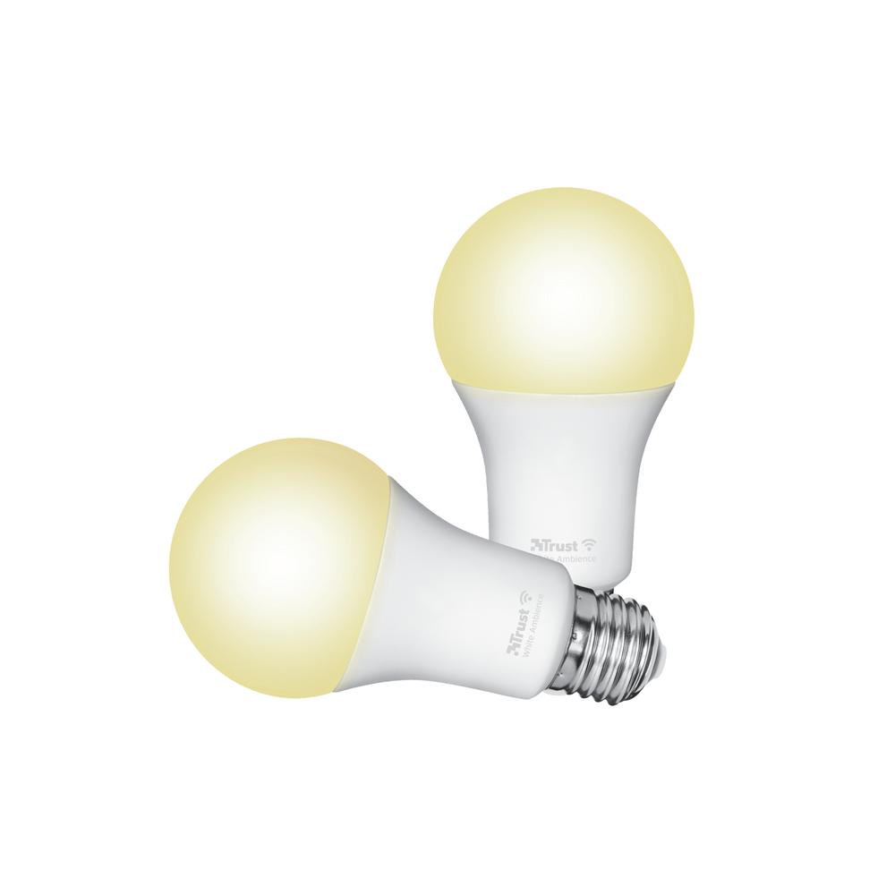 Trust E27 LED CCT WI-FI snjallperur, 2 í pakka