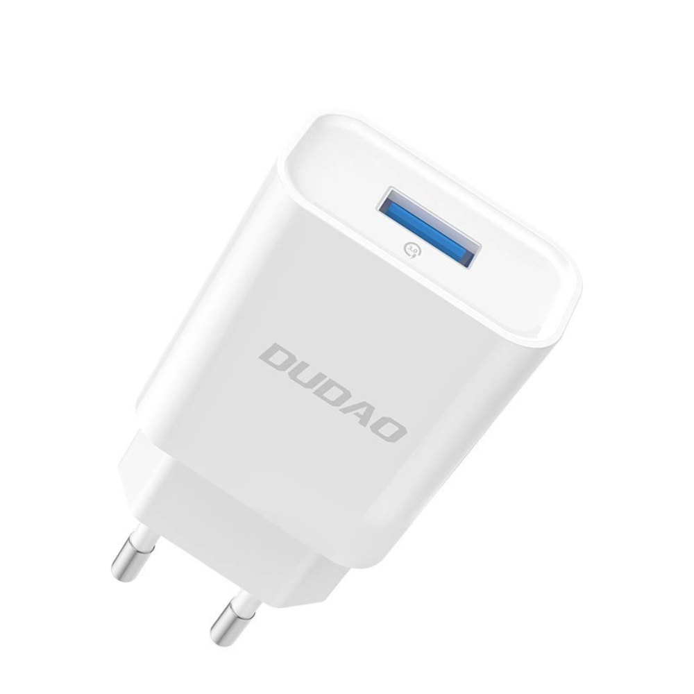 10W Dudao A4EU USB-A hleðslutæki, hvítt