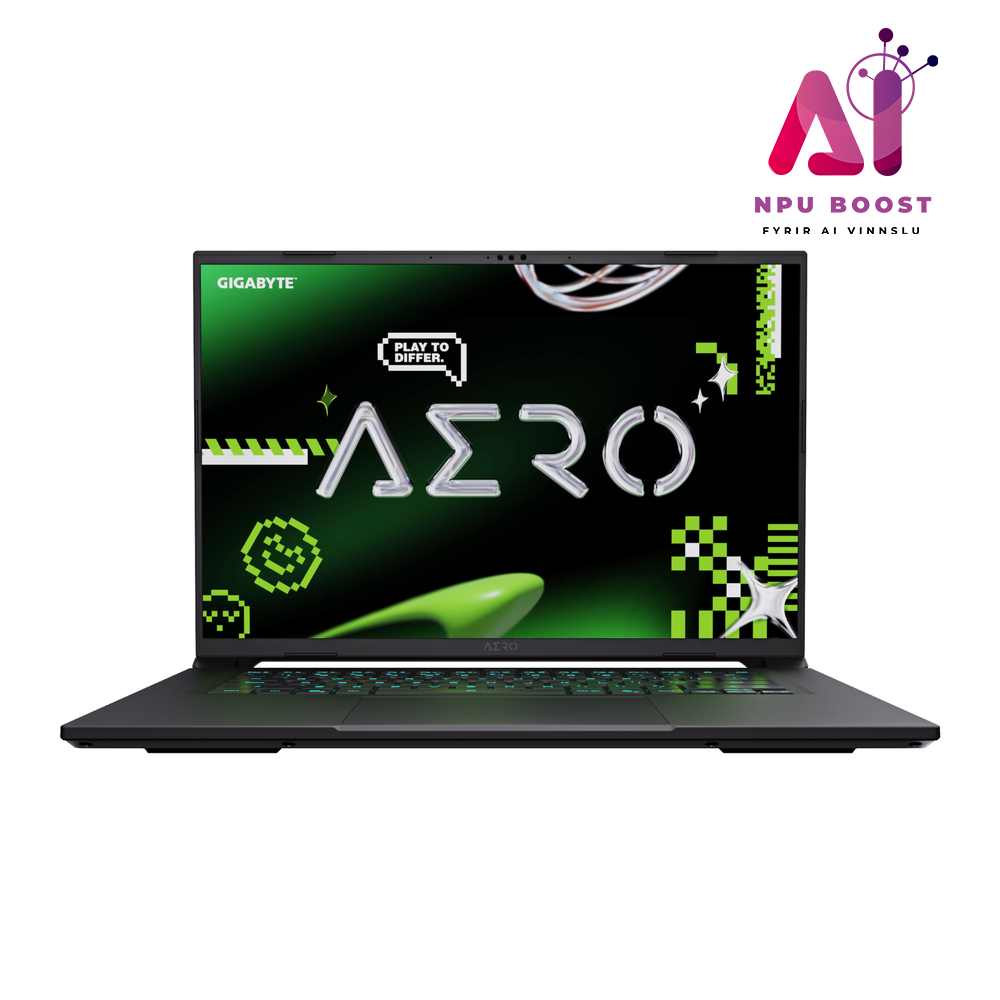 Gigabyte Aero X AI leikjafartölva 16" QHD+165 R7-350HX AI 32GB 1TB RTX5060 W11, Space Grey-0