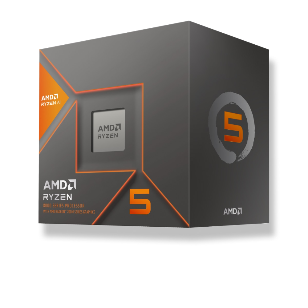 AMD Ryzen 5 8600G 6 kjarna AI örgjörvi með M760 GPU, Retail með viftu