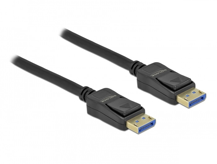 Delock DisplayPort 2.0 10K kapall, hann/hann, 2 metrar