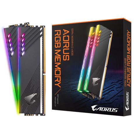 Gigabyte 16GB DDR4 3600MHz (2x8GB) Aorus RGB vinnsluminni CL18