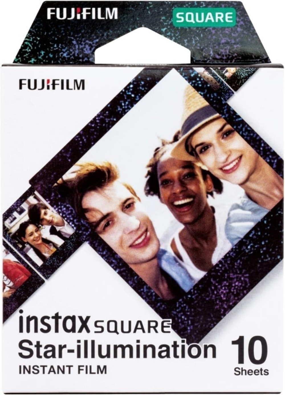 Fujifilm instax SQUARE Star-Illumi ljósmyndapappír, 10 stykki