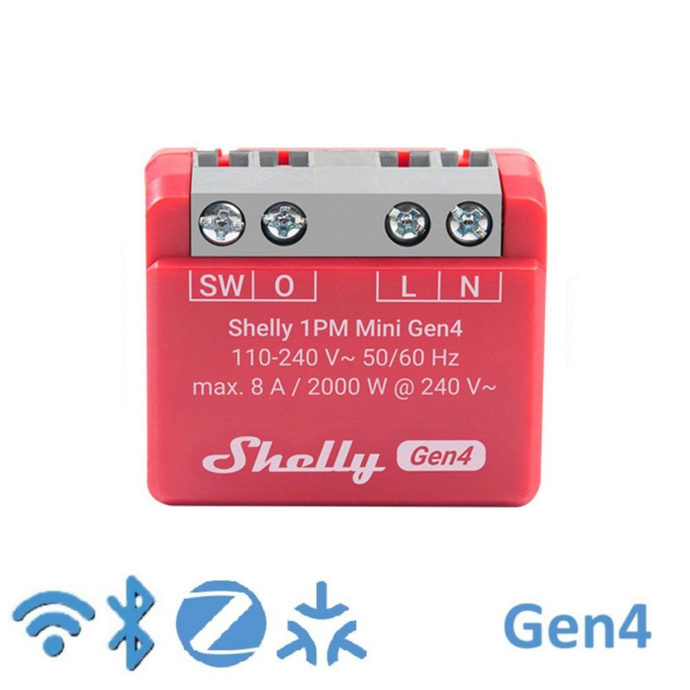 Shelly 1PM Mini Gen4 Wi-Fi/Bluetooth/Zigbee/Matter, 8A rofi