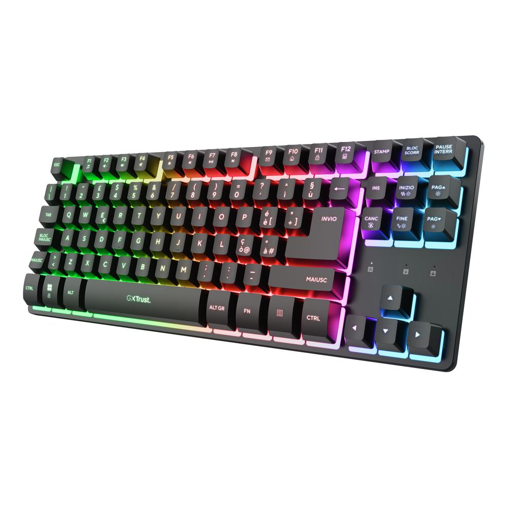 Trust GXT 831 Thado TKL RGB þráðlaust leikjalyklaborð, svart
