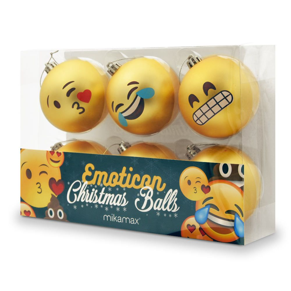 Mikamax Emoticon jólakúlur
