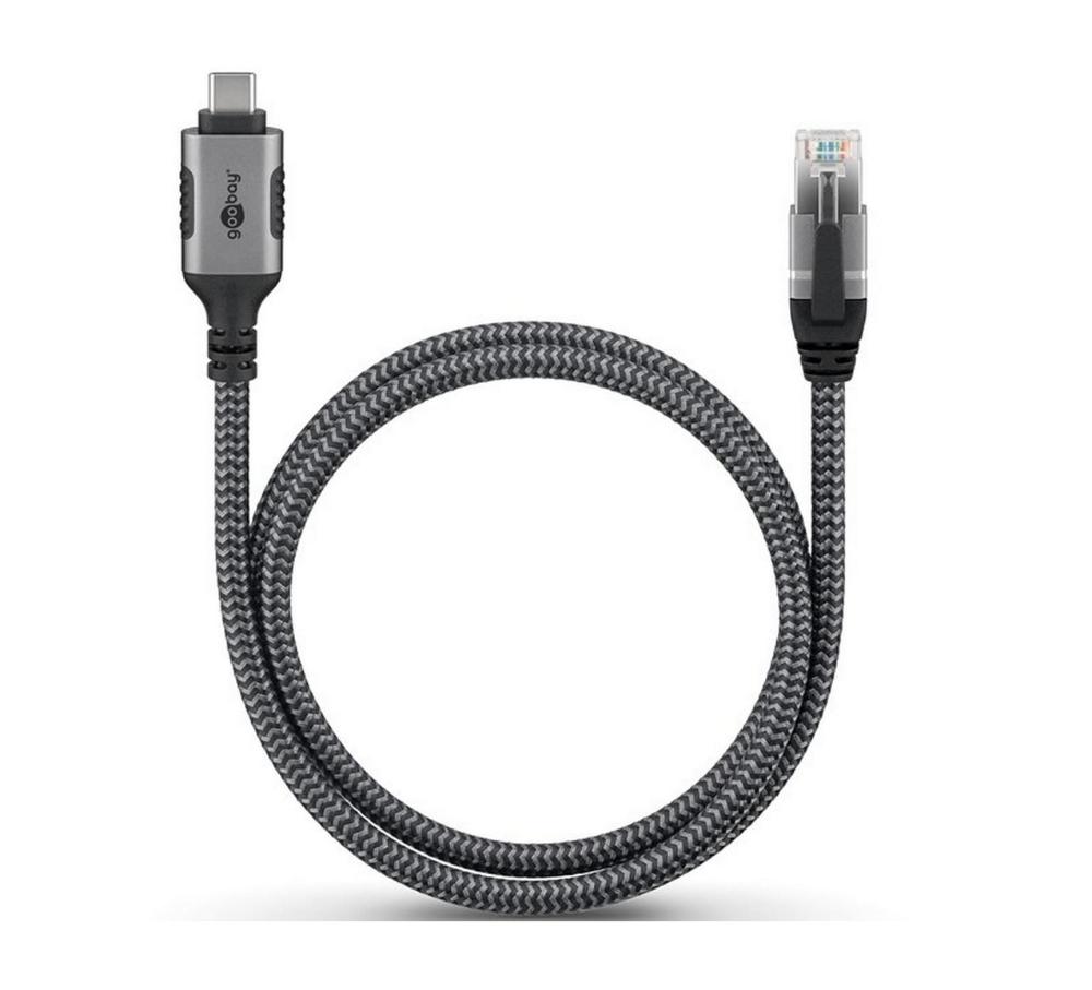 USB-C í RJ45 snúra 1.5m, grá