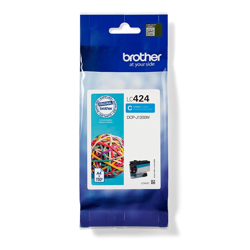 Brother LC424C blátt blekhylki