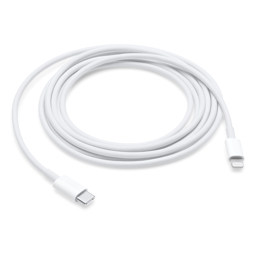 Apple USB-C í Lightning kapall, 2 metrar, hvítur
