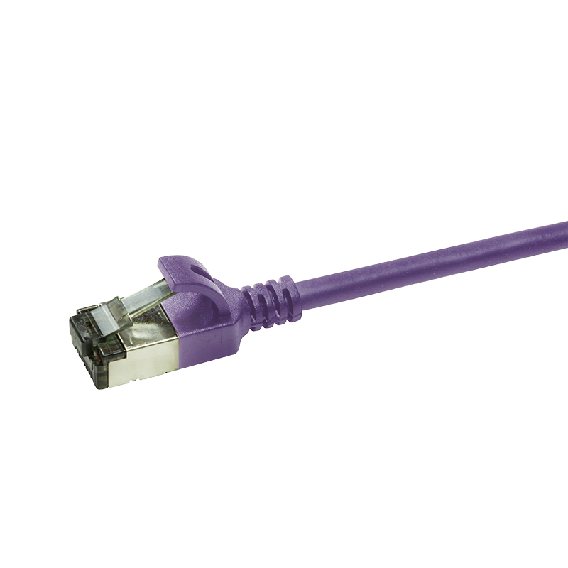 Netsnúra Cat6A RJ45-RJ45 U/FTP Ultraflex Fjólublá 0.5 m
