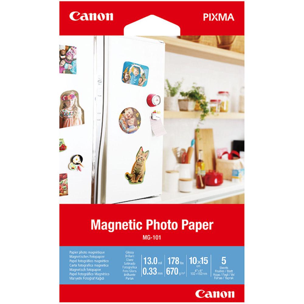 Canon 10x15'' ljósmynda segulmiðar fyrir ísskápinn, 5 blöð