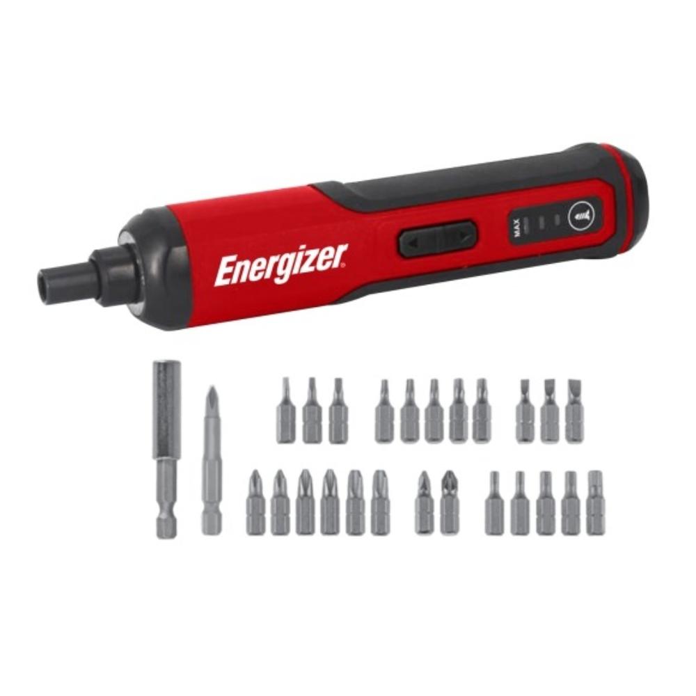 Energizer 3.6V þráðlaust skrúfjárn, 24x bitar, 50mm CRV, 60mm holder, hleðslurafhlaða, USB-C