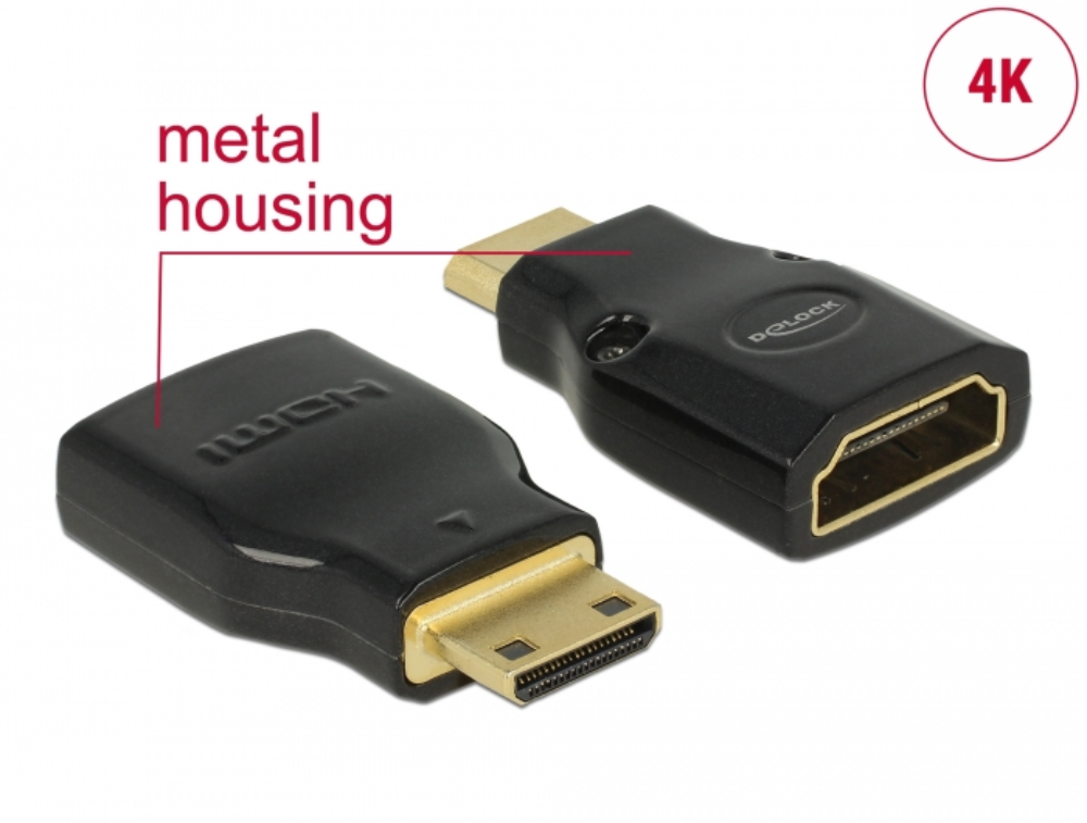 HDMI 2.0 í HDMI Mini-C 4K breytistykki hún/hann
