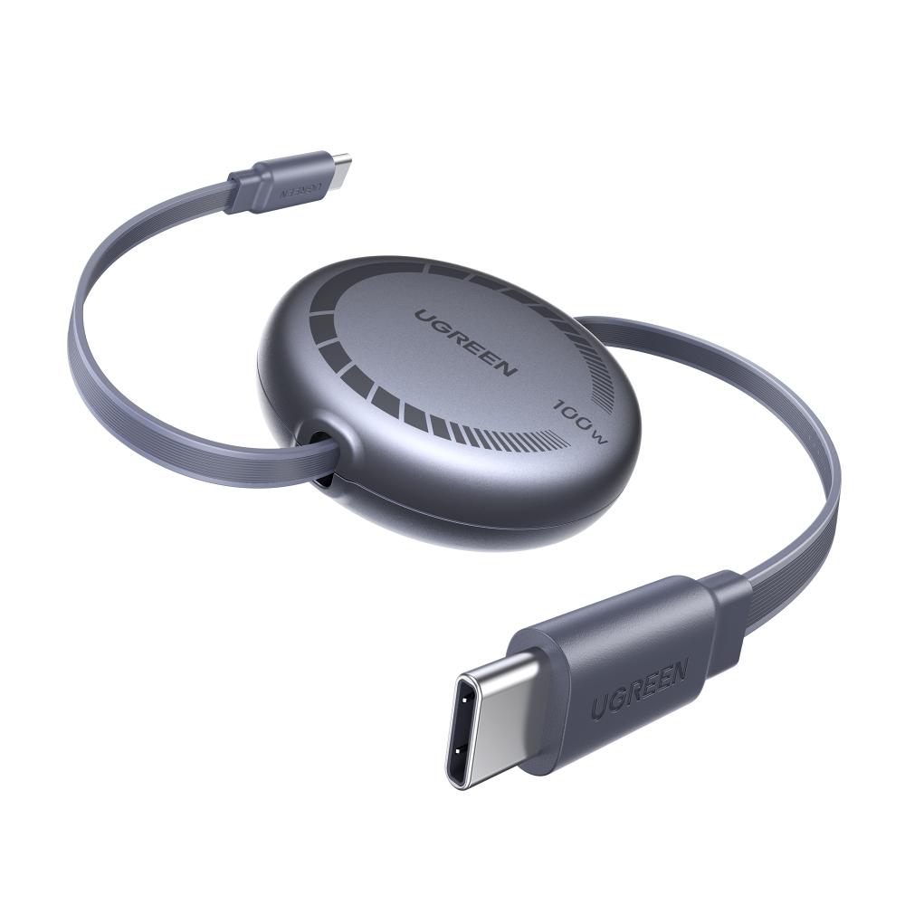 UGREEN 100W útdraganlegur USB-C kapall, 1m