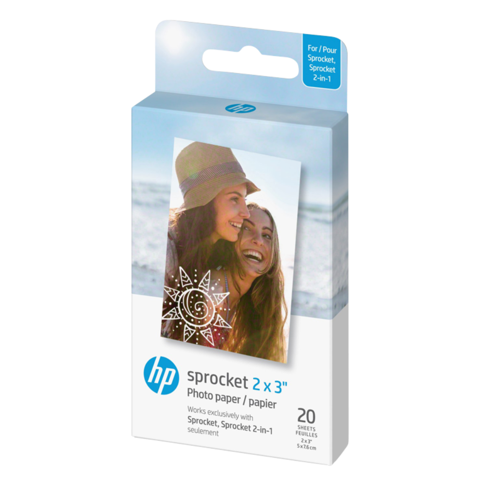 HP Sprocket Zink 2x3 ljósmyndapappír, 20stk