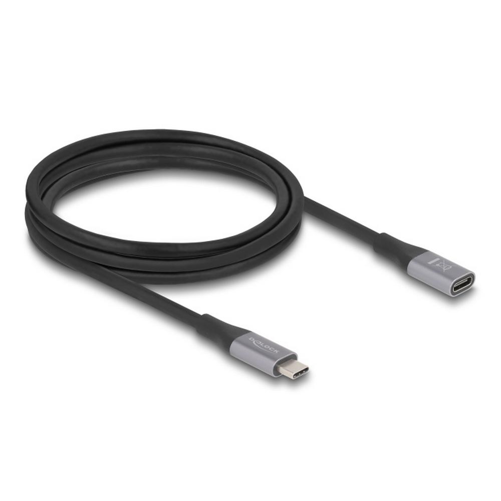 Delock USB-C 40Gbps PD 3.1 240W DP 1.4, 2m, framlenging