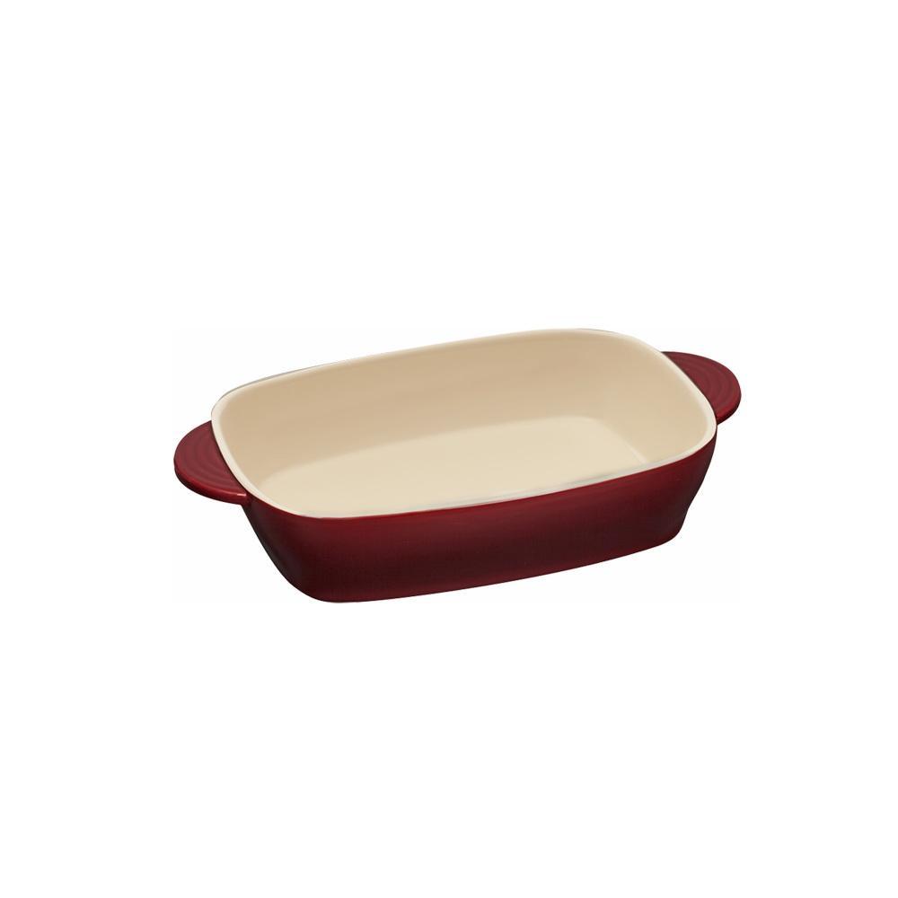 Resto Fornax eldfast 1,8L mót, 33x20x6,3cm, keramísk viðloðunarfrí húð, rautt