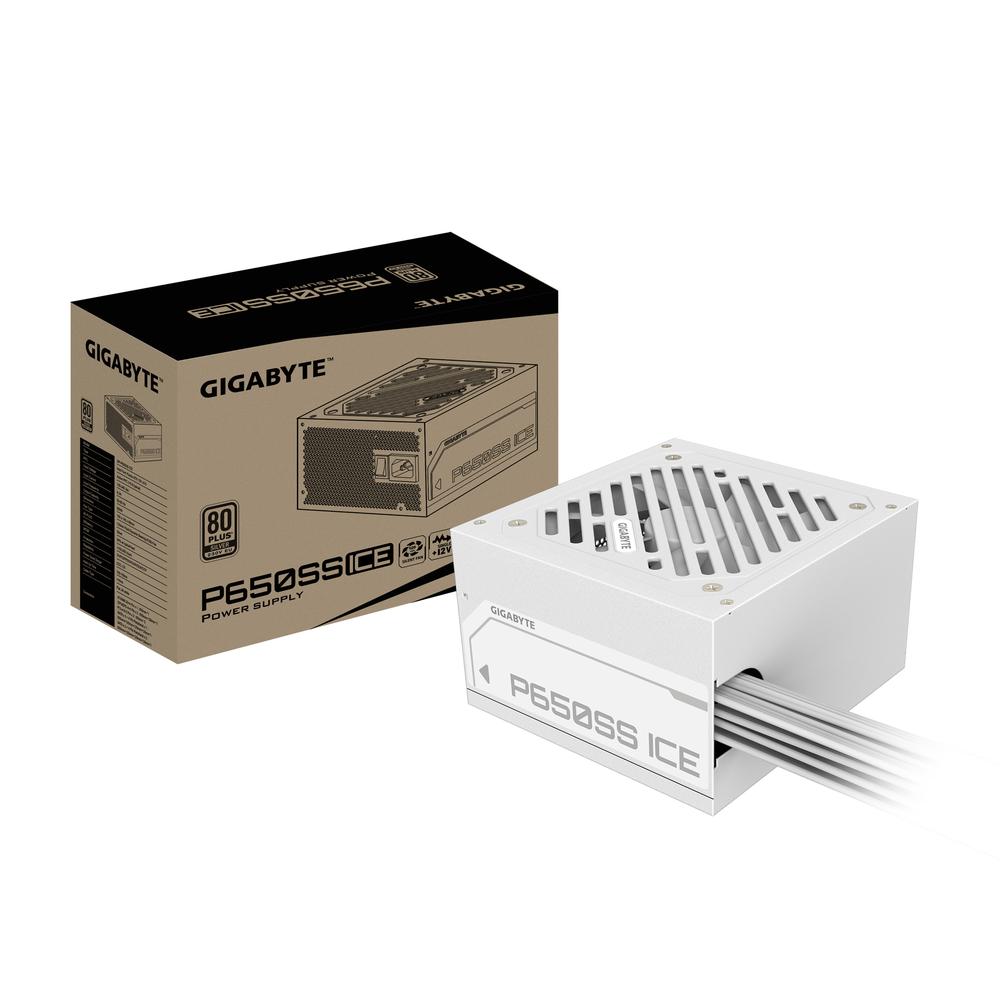 Gigabyte GP-P650SS Silver ICE 650W ATX 3.0 aflgjafi, 3 ára ábyrgð - Hvítur