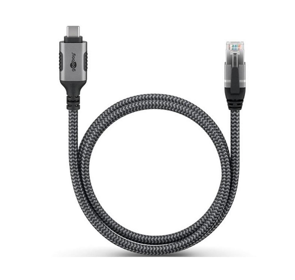 USB-C í RJ45 snúra 3m, grá