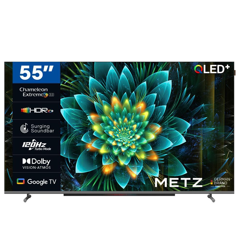 Metz 55" QLED+ Premium 120Hz 4K Dolby Vision/Atmos Google TV snjallsjónvarp