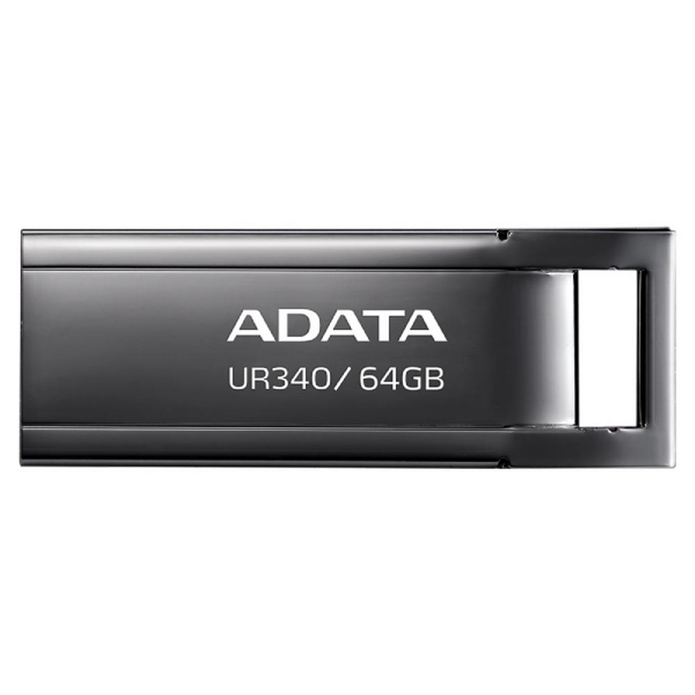 ADATA UR340 64GB USB minnislykill, Metal svartur
